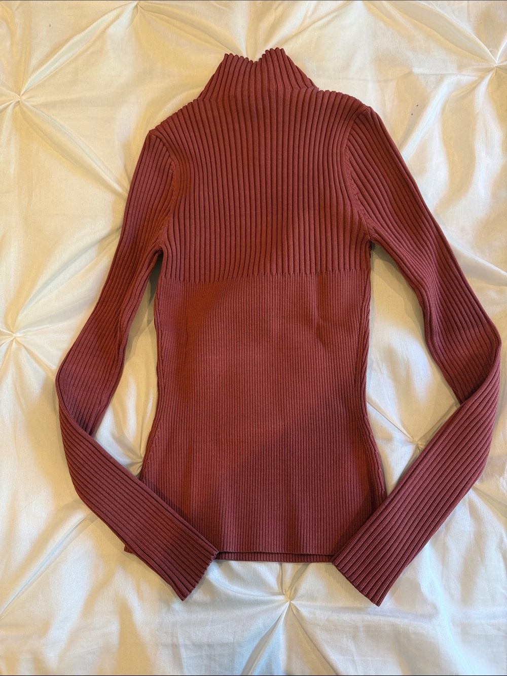 JOHNATHAN SIMKHAI Ribbed Cutout Long Sleeve Top Size XS - Picture 5 of 7